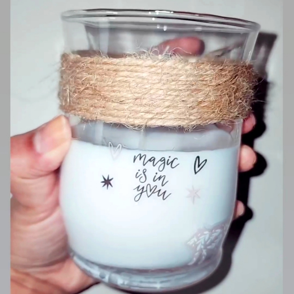 Candle with essential oils